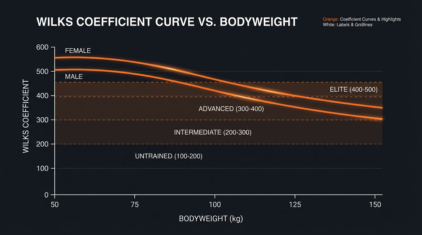 Diagram showing how the Wilks Score Calculator works