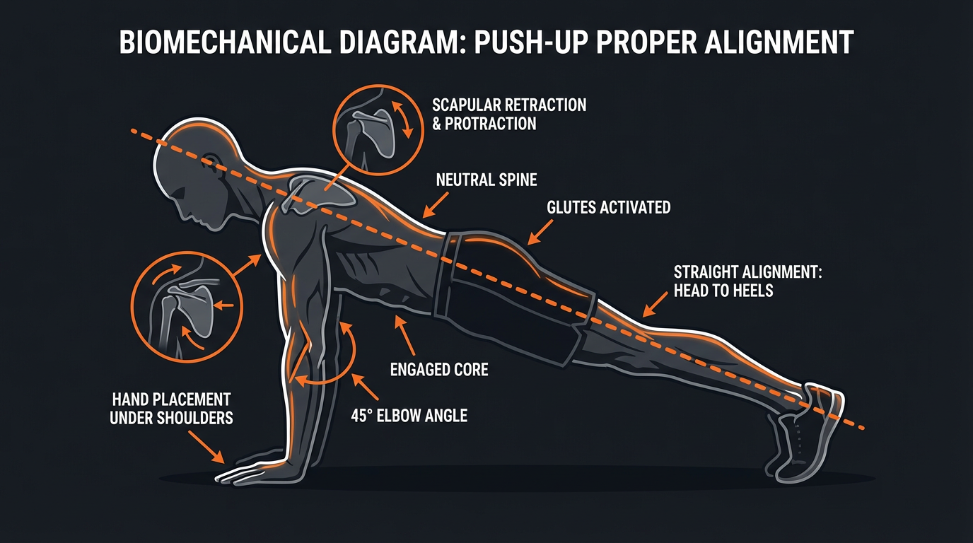 Diagram illustrating key concepts from 100 Push-Ups a Day: 30-Day Challenge Results