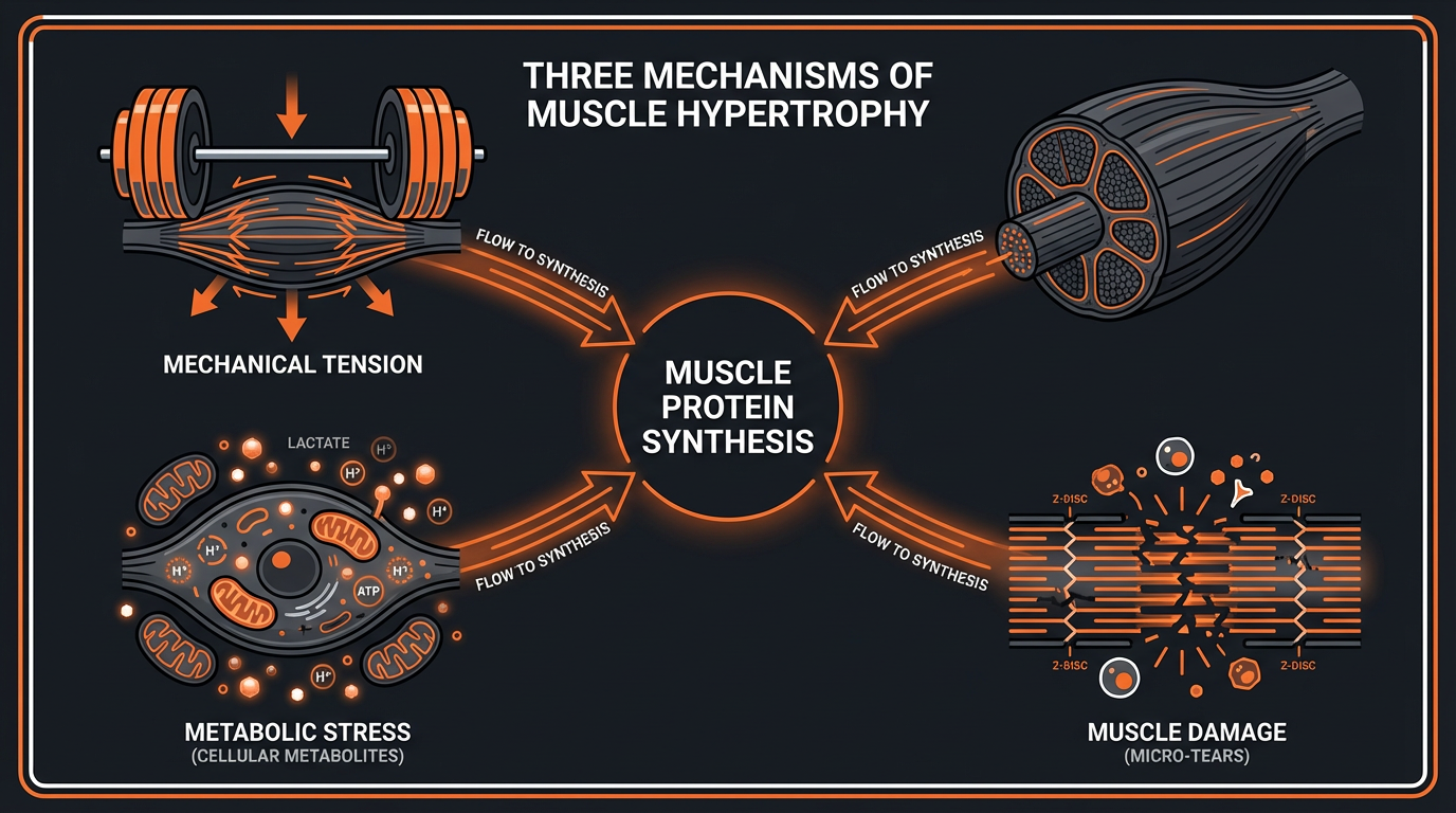 Diagram illustrating key concepts from Bulking for Endurance Athletes: Balancing Mass Gain with Performance
