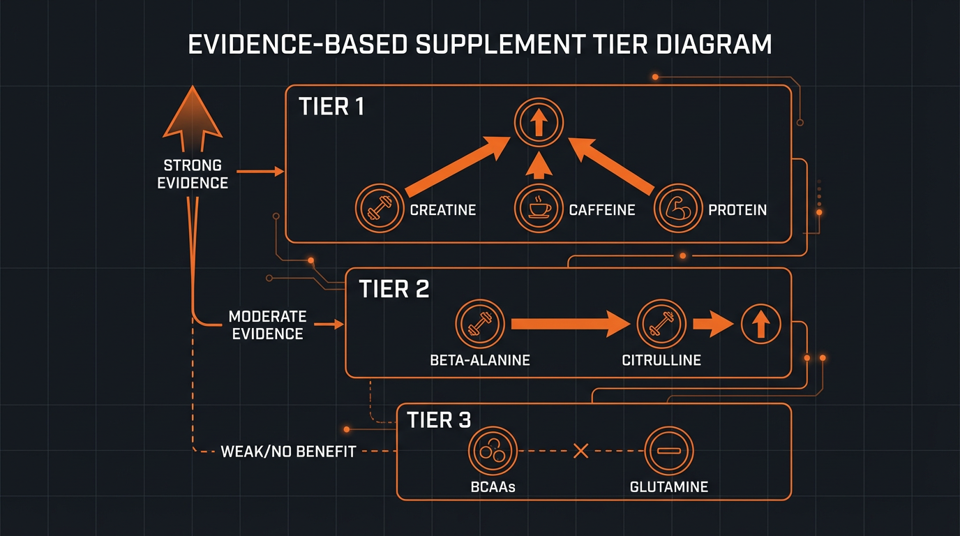 Diagram illustrating key concepts from Collagen Supplements: Benefits, Side Effects, and Recommended Dosage