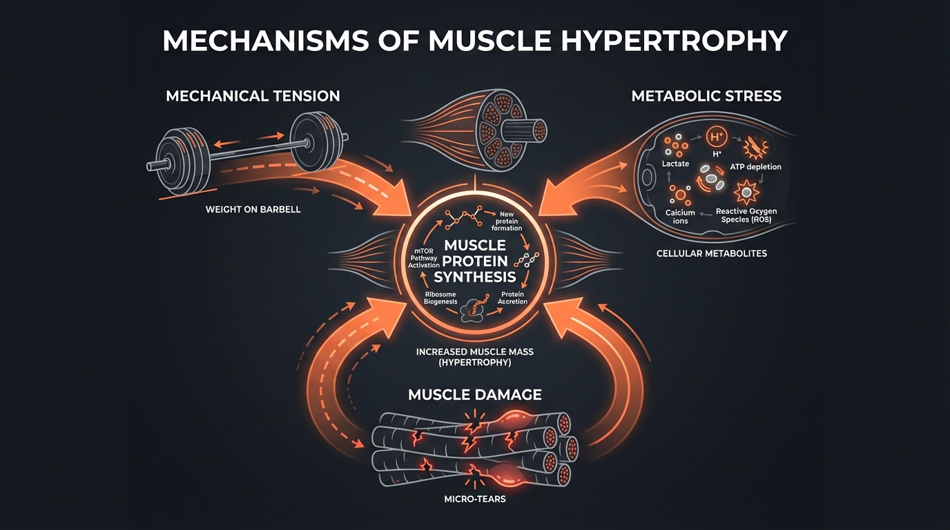 Diagram illustrating key concepts from Ectomorph Bulking Guide: How to Gain Weight for Skinny Guys