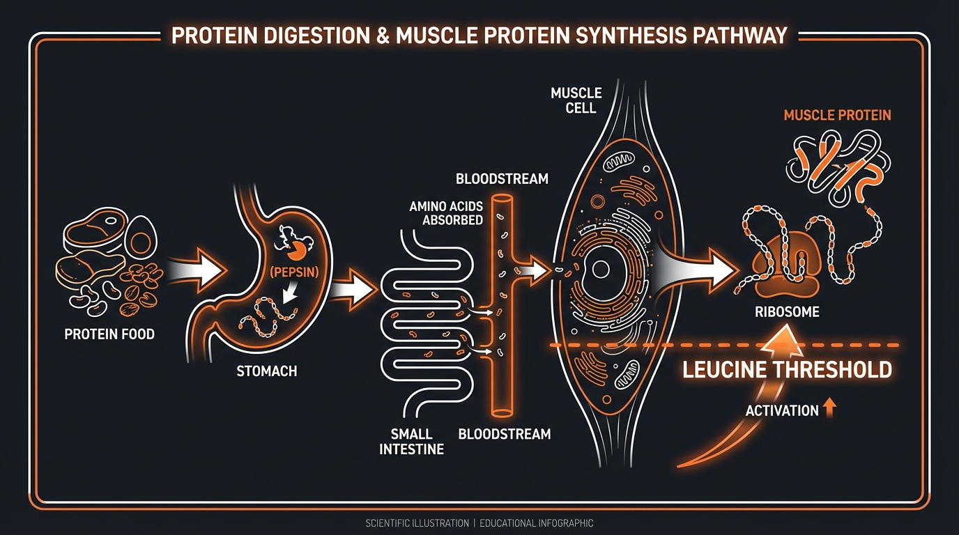 Diagram illustrating key concepts from Egg White Protein: Benefits, Uses, and Comparison to Other Proteins