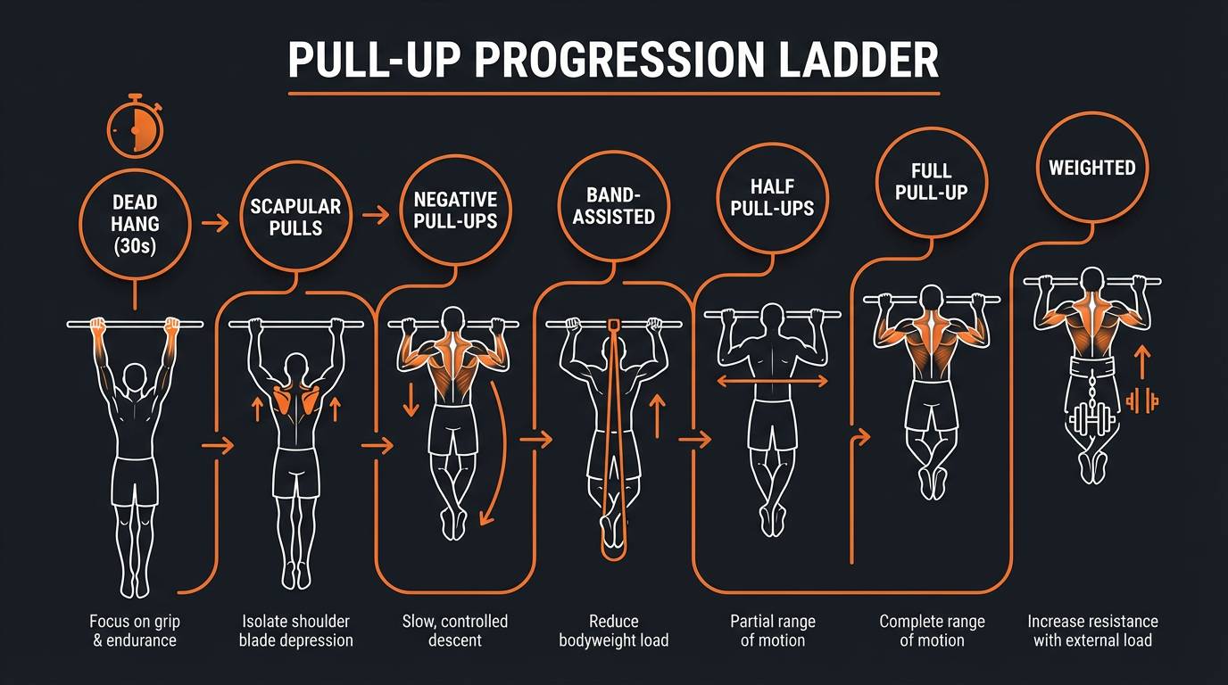 Diagram illustrating key concepts from Pull-Up Assistance Bands: How to Use Them Effectively for Progression