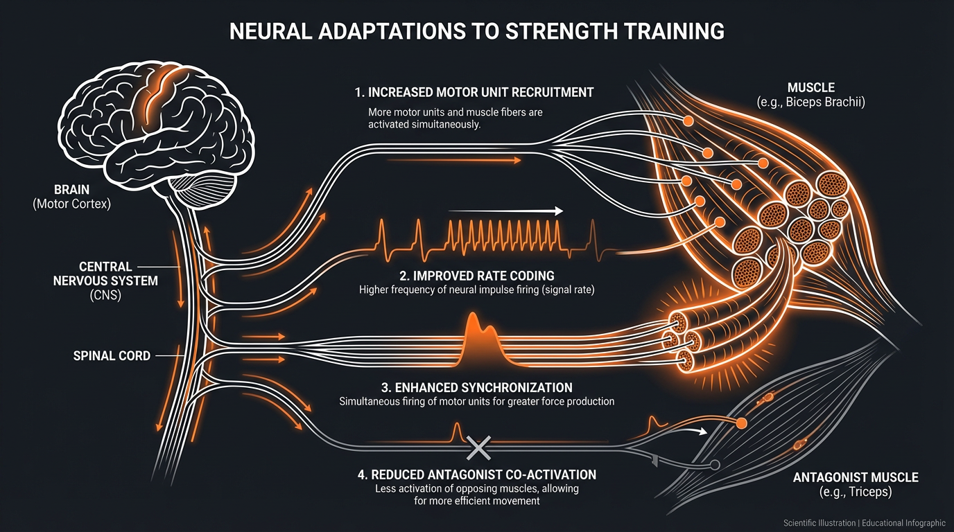 Diagram illustrating key concepts from Strength Training Myths Debunked: Separating Fact from Fiction