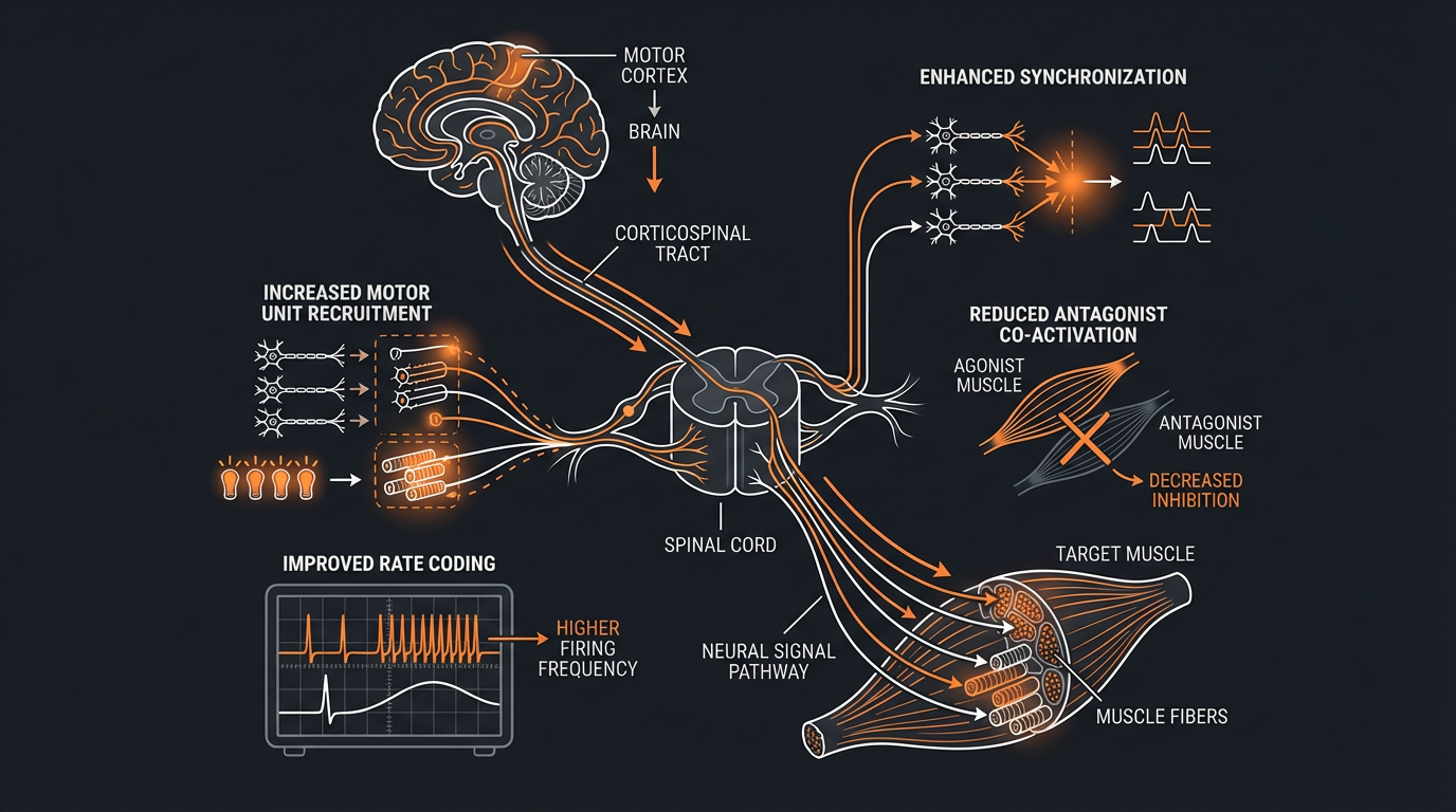 Diagram illustrating key concepts from The Benefits of Compound Exercises in Strength Training