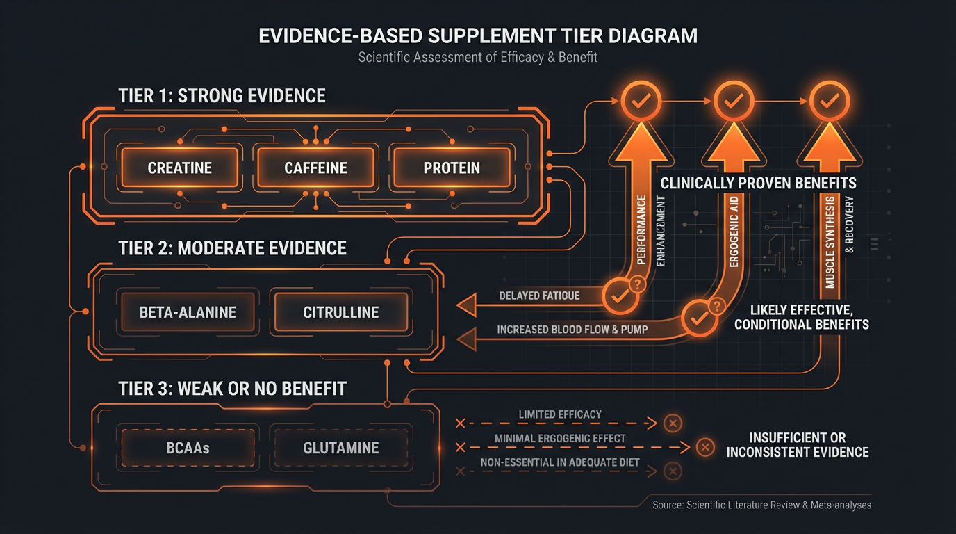Diagram illustrating key concepts from Top 15 Mass Gainer Supplements for Hardgainers