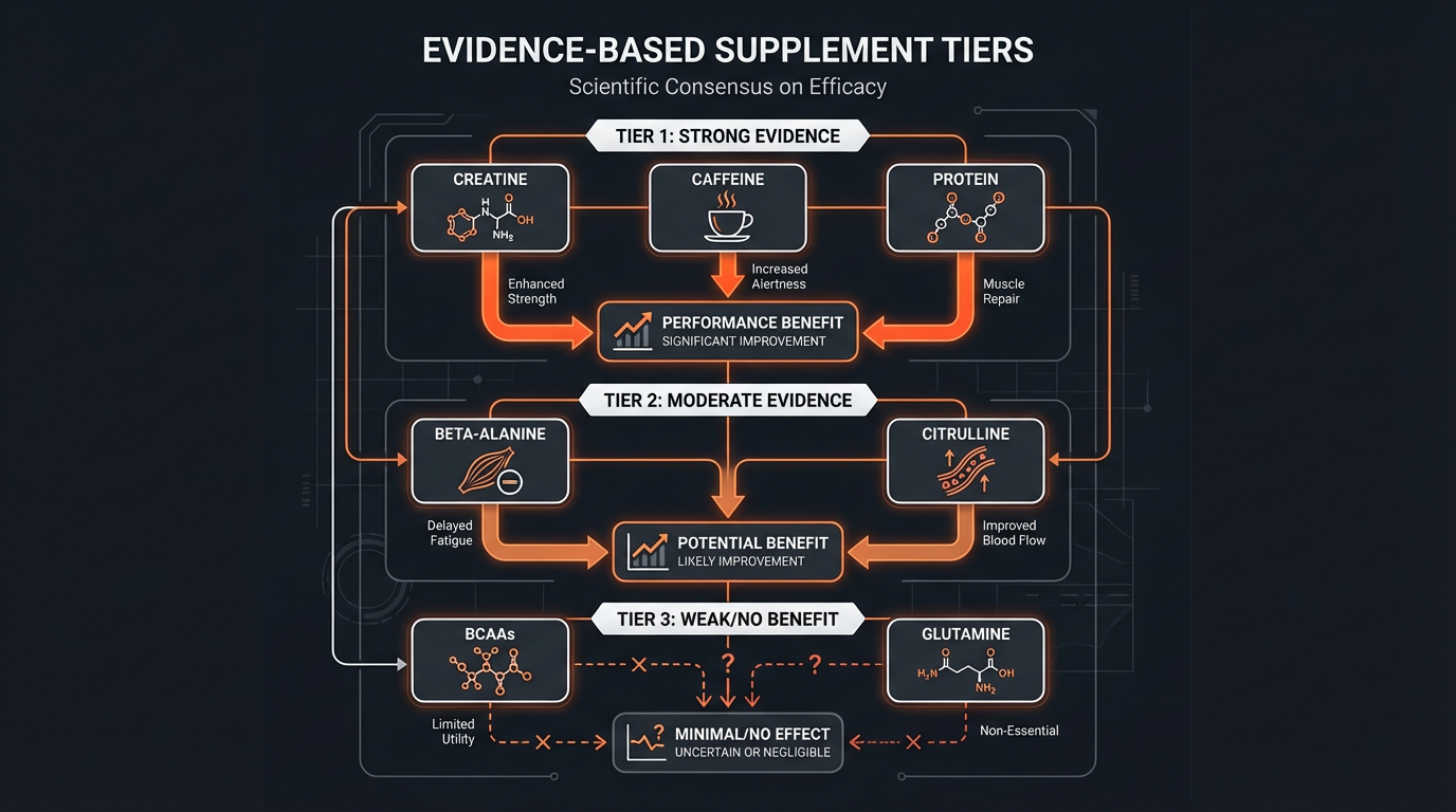Diagram illustrating key concepts from What Are BCAA’s? Benefits of Branch Chain Amino Acids