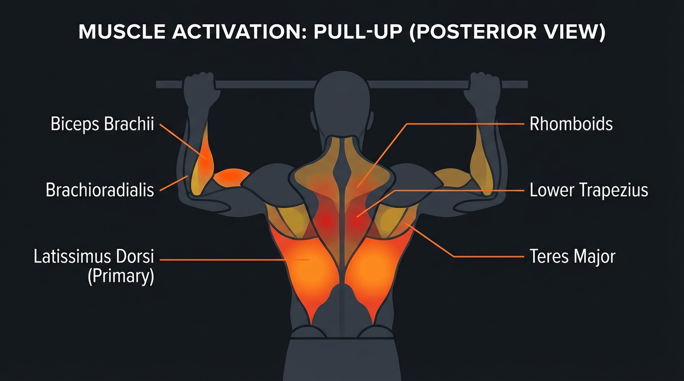 Diagram illustrating key concepts from Zero to 10 Pull-Ups in 30 Days: Beginner's Guide and Workout Plan